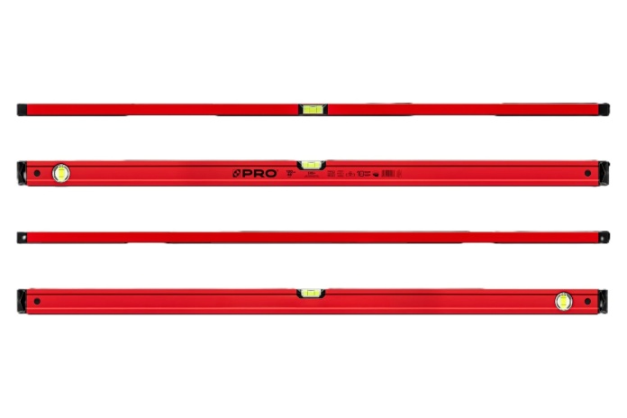 Poziomnica 120 cm waży jedynie 0,54 kg/m, co ułatwia codzienną pracę.